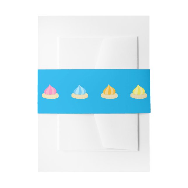 Cintas Para Invitaciones Gemas de hielo (Anverso Ejemplo)