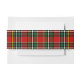 Cintas Para Invitaciones Gillispie Scottish Tartan Belly Band