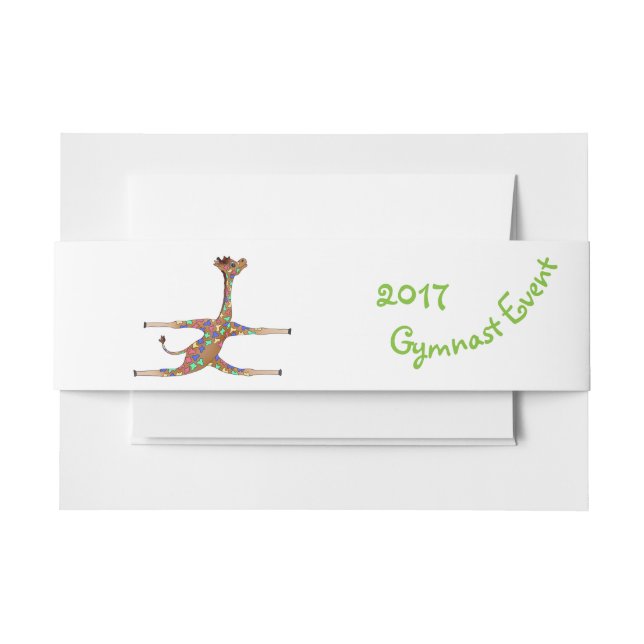 Cintas Para Invitaciones Gimnasia del arco iris por los Happy Juul Company (Anverso Ejemplo)