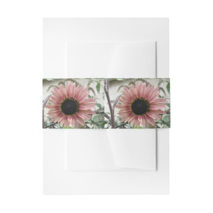 Cintas Para Invitaciones Girasol rosa pálido