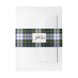 Cintas Para Invitaciones Gordon Dress Tartan Boda Belly Band