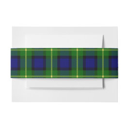 Cintas Para Invitaciones Gordon Scottish Tartan Belly Band