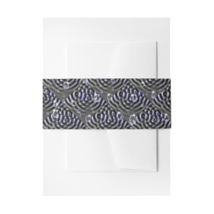 Cintas Para Invitaciones Gotas de lluvia gris azul Metalizado