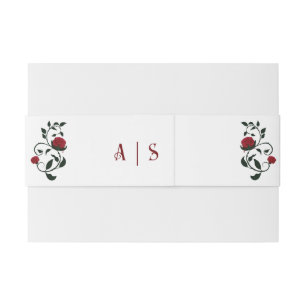 Cintas Para Invitaciones Gothic Dripping Bloody Red Roses Moody Boda