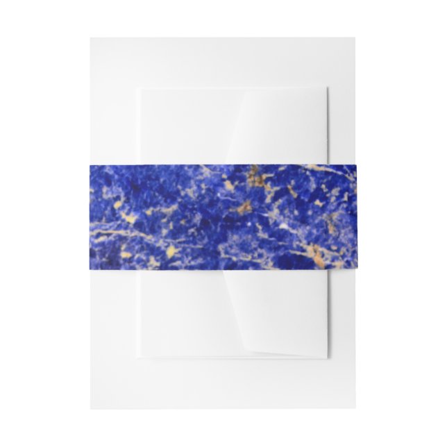 Cintas Para Invitaciones Granito azul, mármol azul, piedra azul (Anverso Ejemplo)