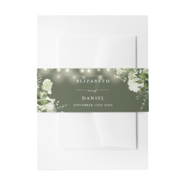 Cintas Para Invitaciones Greeneration String Lights Olive Green Boda