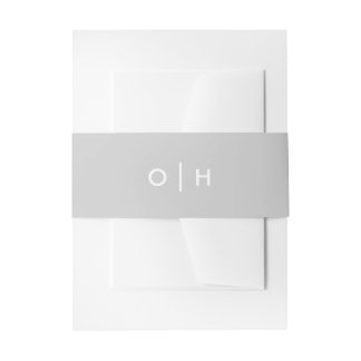 Cintas Para Invitaciones Gris monocasco moderno