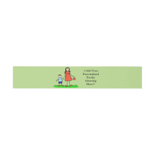 Cintas Para Invitaciones Grupos de hermandad de madre e hijo Personalizado