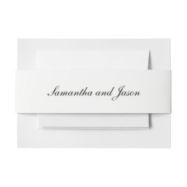 Cintas Para Invitaciones Guión Boda clásico personalizado