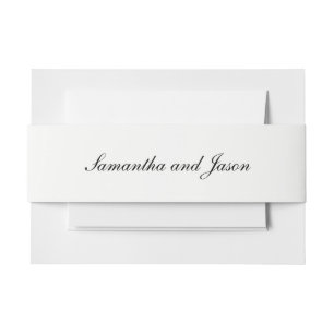 Cintas Para Invitaciones Guión Boda clásico personalizado