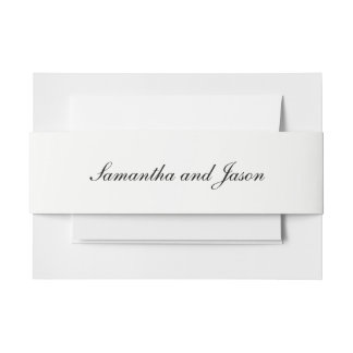Cintas Para Invitaciones Guión Boda clásico personalizado