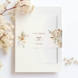 Cintas Para Invitaciones Guión botánico de los Rosas rusos de otoño