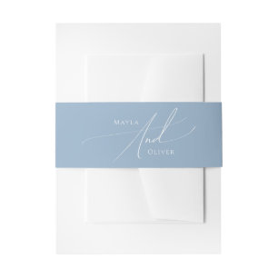 Cintas Para Invitaciones Guión caprichoso Azul agitado