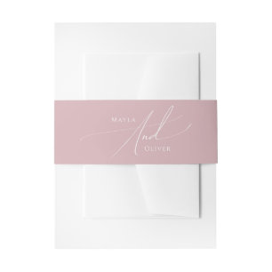Cintas Para Invitaciones Guión caprichoso Rosa polvoriento