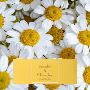 Cintas Para Invitaciones Guión de moda simple nombre Boda moderno elegante