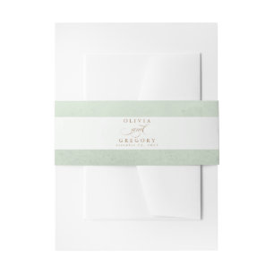 Cintas Para Invitaciones Guión elegante verde claro