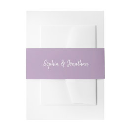 Cintas Para Invitaciones Guión Minimalista moderno | Boda Lavender