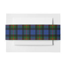 Cintas Para Invitaciones Gunn Scottish Tartan Belly Band