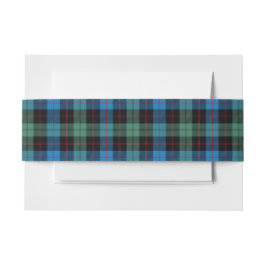 Cintas Para Invitaciones Guthrie Scottish Tartan Belly Band