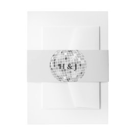 Cintas Para Invitaciones Halloween Retro Disco Spiders & Disco Ball Boda