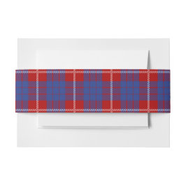 Cintas Para Invitaciones Hamilton Scottish Tartan Belly Band
