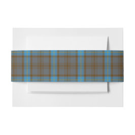 Cintas Para Invitaciones Hanna Scottish Tartan Belly Band