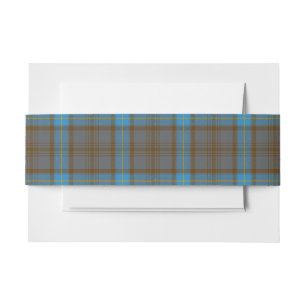 Cintas Para Invitaciones Hanna Scottish Tartan Belly Band
