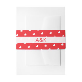 Cintas Para Invitaciones Hearts Happy Valentine’s Day Modern Love Pattern