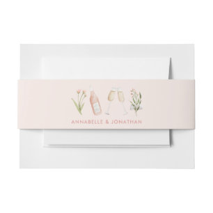 Cintas Para Invitaciones Hermosa boda de gentileza floral rosa