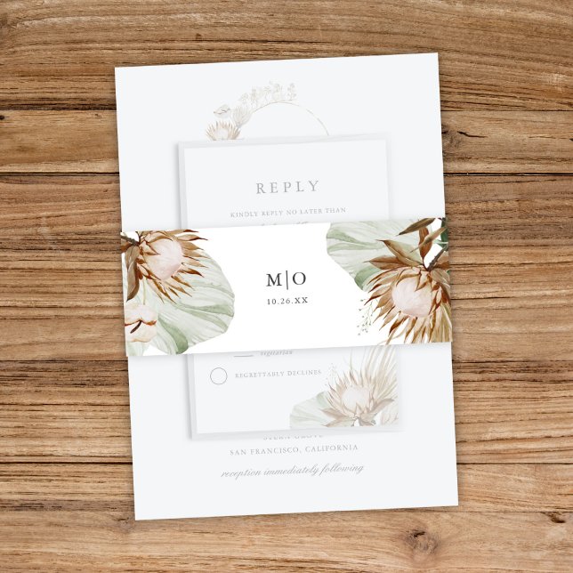Cintas Para Invitaciones Hermoso Boda Botánico Boho (Subido por el creador)