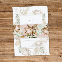 Cintas Para Invitaciones Hermoso Boda Botánico Boho