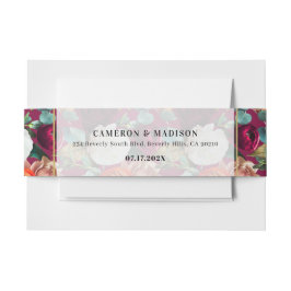 Cintas Para Invitaciones Hermoso Boda de Flores de Verano