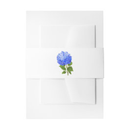 Cintas Para Invitaciones Hidrangea azul acuarela