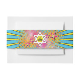 Cintas Para Invitaciones Historieta de historietas Bar Mitzvah Estrella de
