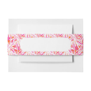 Cintas Para Invitaciones Hojas de palma tropicales