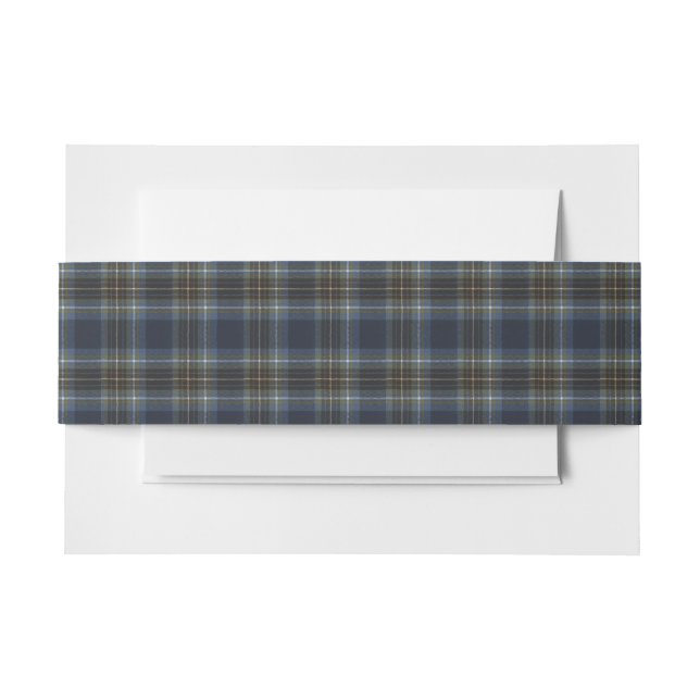 Cintas Para Invitaciones Holyrood Scottish Tartan Invitation Belly Band (Anverso Ejemplo)