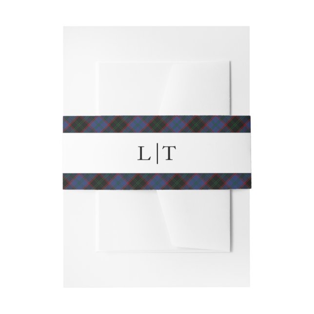 Cintas Para Invitaciones Home Hume Clan Tartan Scottish Plaid (Anverso Ejemplo)