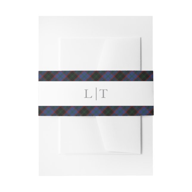 Cintas Para Invitaciones Home Hume Clan Tartan Scottish Plaid (Anverso Ejemplo)