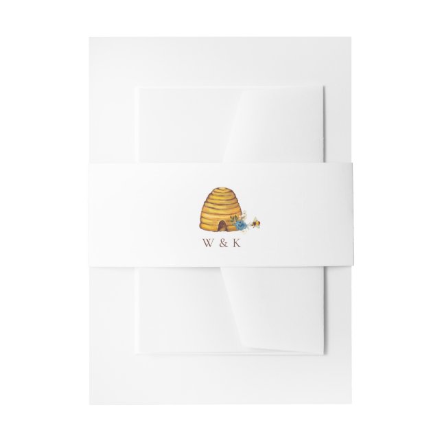 Cintas Para Invitaciones Honey Bee Hive (Anverso Ejemplo)