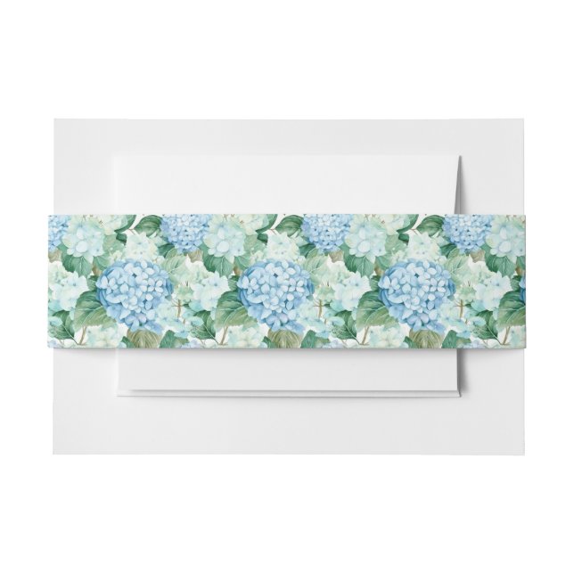 Cintas Para Invitaciones Hortensias (Anverso Ejemplo)