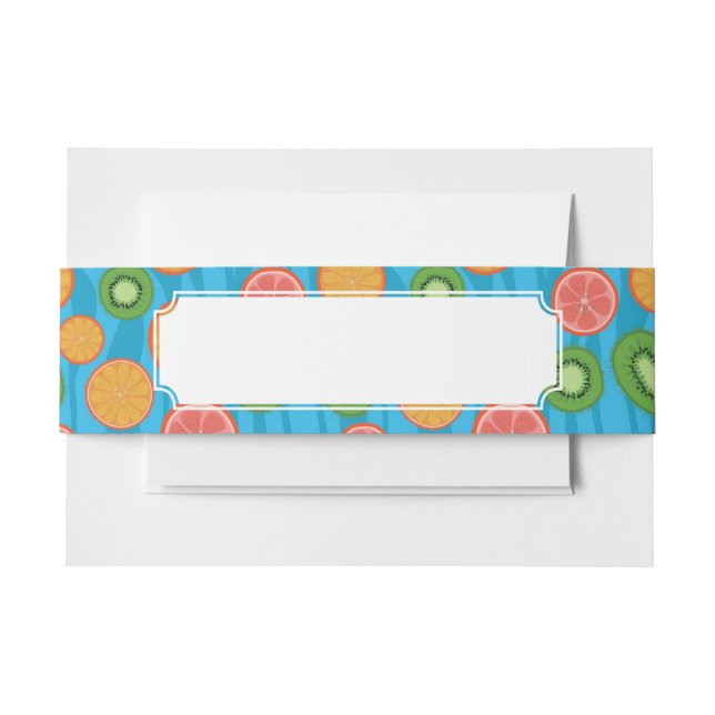 Cintas Para Invitaciones Humor de la fruta (Anverso Ejemplo)