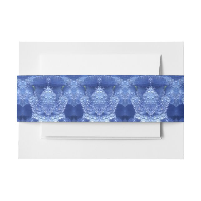 Cintas Para Invitaciones Hy Blue Ikat Pouf (Anverso Ejemplo)