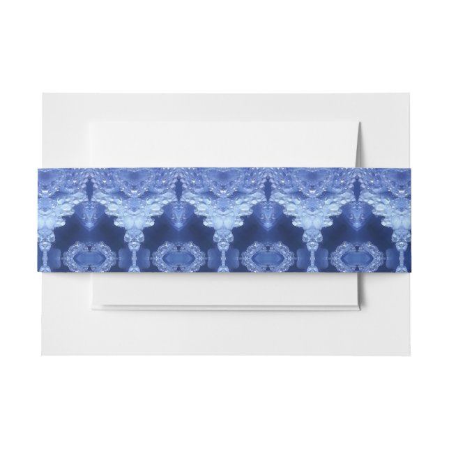 Cintas Para Invitaciones Hy Blue Ikat Zen (Anverso Ejemplo)