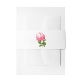 Cintas Para Invitaciones Hydrangea rosa acuarela