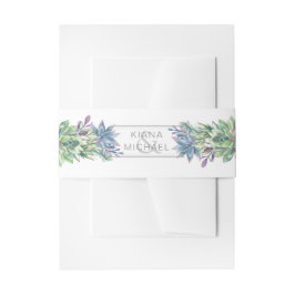 Cintas Para Invitaciones Id. de borde del Boda de suculentos y de destello5