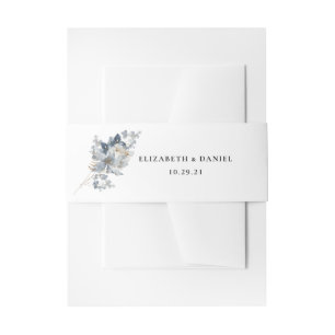 Cintas Para Invitaciones Ilustración en Acuarela Rústica Arreglo Floral