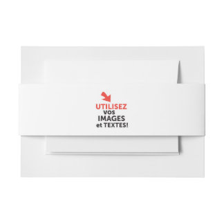 Cintas Para Invitaciones Imprima sus diseños en línea en francés