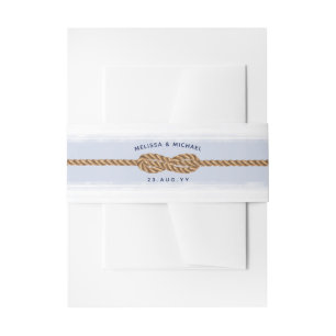 Cintas Para Invitaciones Infinito nudo naumático   Azul acuarela