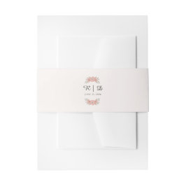 Cintas Para Invitaciones Iniciales Personalizadas Favor de Boda Jardín Rubo