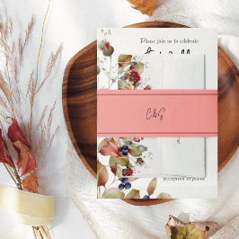 Cintas Para Invitaciones Iniciales rosadas simples